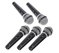 HONITANO 5pezzi Microfono Simulato Per Creativo Di Microfono Per Spettacoli e Cosplay Facile Da Portare e Vividamente Realistico Accessorio Divertente Per Karaoke e Rappresentazioni