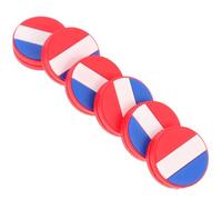 HONITANO 6 pezzi Ammortizzatori Tennis in Silicone con Design Bandiera Nazionale Assorbitori Vibrazioni per Racchette da Tennis Riduzione Shock per Tutti i Modelli Facili da Applicare e