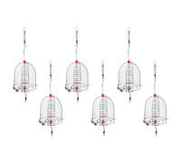 HONITANO 6 Pezzi Cestini Esca per Pesca per Carpe in Acciaio Resistente alla Corrosione Trappola Esche Apribile per Bass Carpe e Pesci Grossi in Fiumi Laghi e Mare Portatore Esca Rapido da