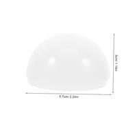 HONITANO 6 pezzi Coprilampada LED in PC Piano Antiappannamento Diffusore Luce Mezza Sfera per Lampadari Piastra Bianca per Plafoniere Installazione Facile e Resistente