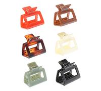 HONITANO 6 Pezzi Fermagli per Quadrati Piccoli Mollettone Retrò per Donne e Ragazze Accessori Styling per Resistente e Confortevole
