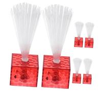 HONITANO 6 Pezzi Luci in Fibra Ottica per Decorazione Tavolo Lampade LED Acrilico Resistenti per Matrimonio e Festa Stelle Colorate Interni