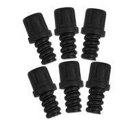 HONITANO 6 pezzi Ricambio Scopino Wc con Connettore Vite Autobloccante Adattatore Testina Spazzola in Plastica Resistente e Ergonomico