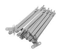 HONITANO 6 Pezzi Supporto per Coperchio Pieghevole in Ferro Cerniere Resistenti Heavy Duty per Mobili Cassettiere Scatole e Banchi Pieghevoli Cerniere Scomparsa per Sportelli Ribaltabili