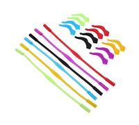 HONITANO 6 set Copri Aste Occhiali in Silicone Morbido Antiscivolo Protezione ed Elastica per Sport Esterni ed Interni Accessori Anti-scivolamento per Montature