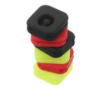 HONITANO 6 Smorzatori Silicone per Racchette Tennis Design per Assorbimento Urti e Controllo Riduce Affaticamento Braccio Rosso Giallo Fluorescente