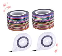 HONITANO 60 Nastro Striping per Nail Art Colori Misti Adesivi Decorativi per Unghie Facili da Applicare per Manicure e Te Compatibili con Gel e con Organizer