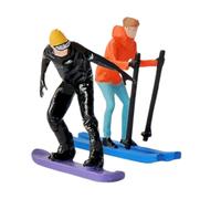 HONITANO 64 Dipinte a Mano, Modelli Decorativi da Sci per Diorama e Macrofotografia, Set 2 Pezzi (maschio e Femmina) per Collezionisti e Scene in Miniatura