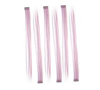 HONITANO 6pezzi Clip-in Hair Extensions Per Donne Leggere e Resistenti Ciocche Colorate Sintetiche Per Stile Quotidiano e Feste Facili Da Applicare e Riutilizzabili Adatte Per Lisci e Ricci