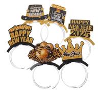 HONITANO 6pezzi Fascia per Capelli Capodanno Conto alla Rovescia Fermaglio per Capelli Fascia per Feste Tema Festival Fasce Divertenti