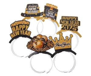 HONITANO 6pezzi Fascia per Capelli Capodanno Conto alla Rovescia Fermaglio per Capelli Fascia per Feste Tema Festival Fasce Divertenti