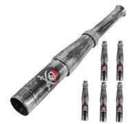 HONITANO 6pezzi Telescopio Monoculare per Ragazzo Ragazza in Plastica Telescopio Pirata Piccolo e Leggero per Giocare e Imparare Regalo Educativo per Ragazzo Ragazza