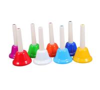 HONITANO 8 pezzi Campane Musicali Colorate per Strumenti Educativi per Sviluppare La Creatività Musicale Abilità Ritmiche per Ragazza e Età Prescolare