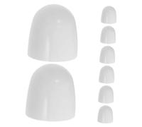 HONITANO 8 Pezzi Copribulloni Wc in Abs Tappi Decorativi per Pavimento Wc Copri Resistenti e Facili da Kit Bianco per Decorazione Bagno Elegante