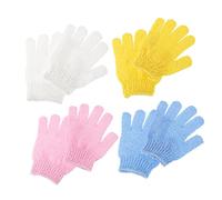 HONITANO 8 pezzi Esfolianti Doppio per Doccia Bagno con Massaggio e Profonda Giallo Bianco Blu Rosa