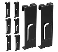 HONITANO 8 pezzi Ganci da Parete per Pannelli Griglia in Metallo con Design Incasso Antiscivolo per Appendere Foto e Oggetti Accessori Moderni per Organizzazione e Esposizione