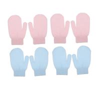 HONITANO 8pezzi Guanti Esfolianti Per Corpo Guanti Per Doccia Per Rimuovere Le Cellule Morte e Pulire La Materiale Sicuro e Confortevole Per Braccia Gambe e Schiena