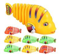 HONITANO 8pezzi Pesce Giocattolo Animato Che Nuota Robot Pesce di Plastica Giocattoli per Vasca da Bagno Movimento di Oscillazione Autonomo per Ragazzo Ragazza Ragazza e Animali Domestici v