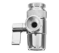 HONITANO Adattatore Rubinetto in Rame e Abs Design Antiscivolo 1 in 2 Out, Facilità di Installazione per Lavastoviglie e Doccia, Valvola di Scarico Multifunzionale