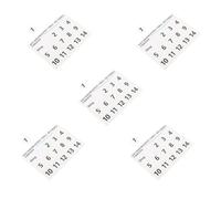 HONITANO Adesivi per Note Musicali Handpan 5 Pezzi Bianco Numerico, Etichette per Scale Batteria Tamburo a Lingua, Accessori per Esercizi e Apprendimento Principianti