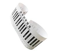 HONITANO Adesivi Tastiera Pianoforte Decorativa per Desktop Simulazione Tasti per Pratica Pianoforte Principianti Materiale Sicuro e Resistente Guida Note e Scale per Apprendimento Rapido