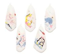 HONITANO Asciugamani per Ragazzo Ragazza 5 Pezzi in Cotone Morbido e Traspirante, Salviette per Ragazzo Ragazza Anti-graffio per Bagnetto la Cura Quotidiana