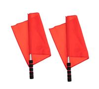 HONITANO Bandiere Da Gara Sventolanti 2 Pezzi in Acciaio Inox Rosso Per Attività Sportive, Segnalazione Gare e Gestione Traffico, Adatte a Spettatori e Arbitri All’aperto