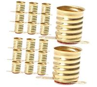 HONITANO Base Per Lampada Con Attacco Filettato in Ottone, Portalampade Mini Per Circuiti Elettrici e Test Fai Da Te, Set Da 50 Pezzi Per Esperimenti Scolastici Di Fisica e Laboratori Scientifici