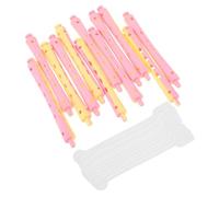 HONITANO Bigodini per Permanente Flessibili in Plastica, Set da 12 Pezzi, Arricciacapelli per Donna, Adatti per Chioma Corti e Lunghi, Strumenti Portatili per Styling a Casa in Viaggio