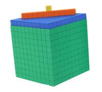 HONITANO Blocchi Matematici in Schiuma Base Dieci per Forme Educative Impilabili per Ragazzi e Ragazze Gioco Didattico per Apprendimento Precoce e Potenziamento Logico-matematico