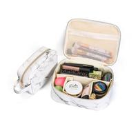 HONITANO Borsa Per Cosmetici Portatile Motivo Marmorizzato Borsa Da Toilette Per Trucchi e Cosmetici Resistente Strappi e Graffi Per Viaggi e Gite