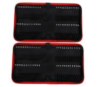 HONITANO Borsa Porta-Bit Cerniera Oxford Resistente, Organizer Portatile per Punte da Trapano, Custodia Porta-Utensili Manico, Set 2 Pezzi per Officina e Lavori Manuali