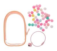 HONITANO Borsa Trasparente per Bambole con Cerniera e Campanellino Custodia PVC Alta Trasparenza per Esposizione e Trasporto Bambole e Mini Figure Accessorio Moda per Bambine e Regalo