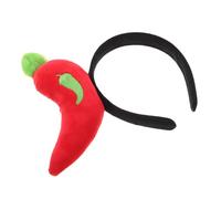 HONITANO Cerchietto Peperoncino Divertente Leggero per Donna e Ragazze Fascia Costume per Feste Tema Halloween e Compleanni Accessorio Capelli Novità per Trucco e Lavaggio Viso