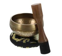 HONITANO Ciotola Tibetana per Meditazione Ciotola Pratica per Yoga Realizzata Materiali di Facile da Suonare Bastoncino per Suono Meraviglioso per Allenamento Yoga Vipassana e Preghiera