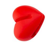 HONITANO Clip per Termometro Silicone Rosso Forma Supporto Antigraffio per per Pentole e Friggitrice per Cottura Dolci e Frittura Profonda