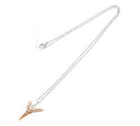 HONITANO Collana Vintage Con Pendente Autentico Di Dente Di Squalo Gioiello Unisex Per Uomini e Donne Per Di Fossili e Regali Speciali