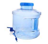 HONITANO Contenitore Acqua con Rubinetto e Manico Plastica Sicura Ampia Bocca per Facile Pulizia Dispenser Portatile per Campeggio Ufficio e Uso Quotidiano Blu