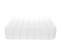 HONITANO Contenitore per Fiale da Frigorifero in Plastica Trasparente con Coperchio e Scomparti per Oli Essenziali e Microprovette per Laboratorio e Conservazione