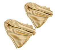 HONITANO Copertura per Riscaldatore di Moxa 2 Pezzi Panno Elastico Giallo Bordo Overlock 38 CM Accessorio Antipolvere per Moxibustione Sospesa Adatto per Spa Domestica e Terapia