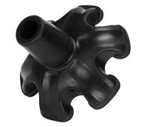 HONITANO Copri Piedi Stampelle Antiscivolo Nero Resistente in Materiale Durevole Tappetini Protettivi Esagonali per Stampelle Accessori Pratici per Uso Quotidiano Esterno e Anziani