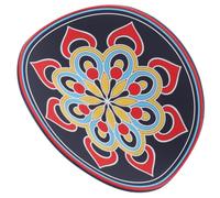HONITANO Cuscino per Ciotola Sonora da Meditazione Buddhista Tappetino Antiscivolo con Stampe Mandala Pad in Materiale Durevole e Protettivo per Cerimonie Religiose e Pratiche Spirituali