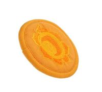 HONITANO Cuscino Rotondo Per Ciotola Buddista Tappetino Decorativo Per Meditazione e Pratiche Spirituali Design Artigianale Resistente Media Di Colore Arancione Con Motivi Randomizzati