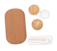 HONITANO Custodia per Lenti a Contatto Doppia Grande Diametro, Organizer Portatile Specchio e Anello Anti-perdita, Scatola Compatta in Materiale Resistente per Viaggi e Uso Quotidiano