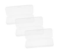 HONITANO Custodia Per Rasoio Trasparente Da Viaggio in Plastica Set Da 3 Pezzi, Scatola Portatile Per Rasoio Manuale, Organizer Resistente e Leggero Per Cura Della Persona