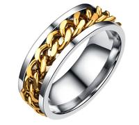 HONITANO Di Transito Per Suona Gli Neri Spinner Rings Boy Ring D'oro