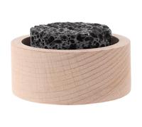 HONITANO Diffusore Passivo in Legno e Pietra Lavica per Oli Essenziali, Aromaterapia senza Elettricità per Casa, Yoga e Sauna, Base in Legno Naturale Pietra Vulcanica Profumata, Design
