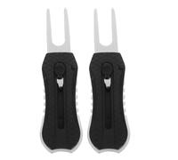 HONITANO Divot Tool: forchetta compatta per la Riparazione dei Divot da Golf con marcatore per Palline - attrezzo telescopico per Il Green da Golf per la Riparazione dei segni di Pitch e la