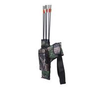 HONITANO Faretra da Cintura per Dardi Tiro con Arco capacità Grande con Tubicini e Resistente in PVC e Oxford Borsa Porta Dardi Camouflage per Caccia e Addestramento Outdoor