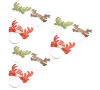 HONITANO Fasce Natalizie Corna di Renna 9 Pezzi di Cerchietti Leggeri per Feste di Natale Accessori per Chioma Decorativi per Eventi Spettacoli e Feste in Maschera